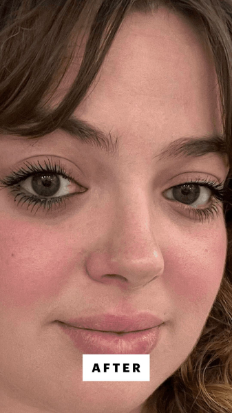 Hoffmann after applying YSL Lash Clash Extreme Volume Mascara